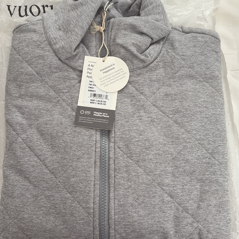 NWT Vuori Halo Insulated Jacket and Vuori Canvas Bag